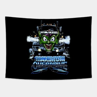 Apocalyptic Acceleration: Maximum Overdrive T-Shirt - Machine Mayhem Tapestry