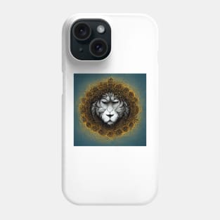 Golden Mandala Lion Phone Case