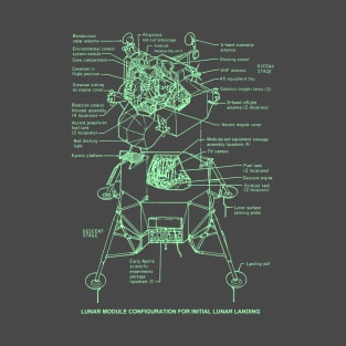 NASA Lunar Module Diagram T-Shirt