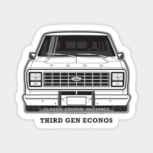 Third Gen Econos 1975 - 1991 BW Magnet