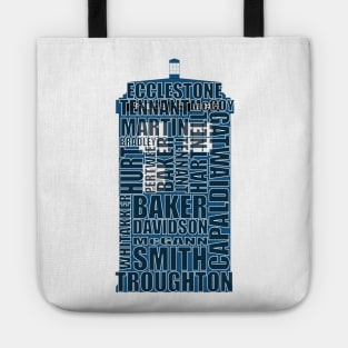 Doctor Who Actors TARDIS (updated) Tote