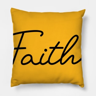 Faith minimalist christian shirt Pillow