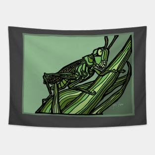 Green Grows the Grasshopper Tapestry