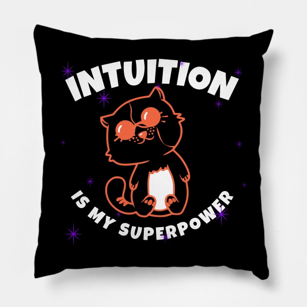 Intuitive Black cat in sunglasses Pillow by MzM2U