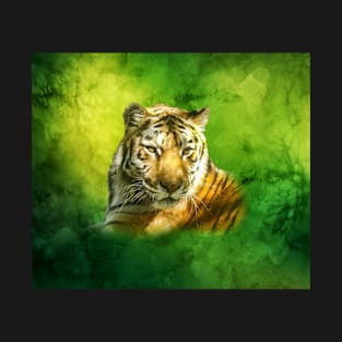 Tiger with abstract background T-Shirt