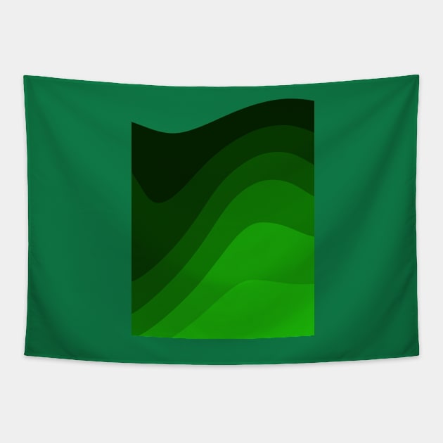 green wave Tapestry by pholange