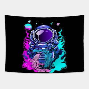 Colorful Diver Tapestry