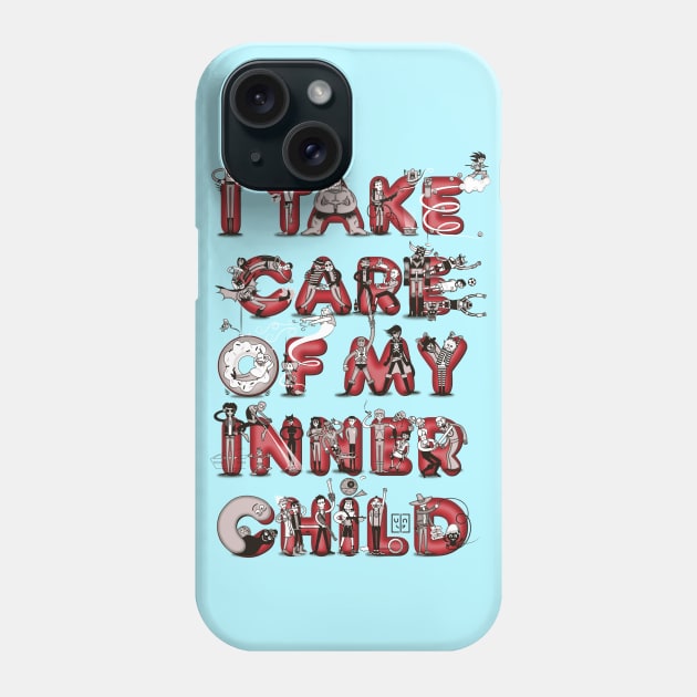 I take care of my inner child Phone Case by BITICOL