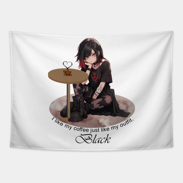 Goth Girls - e girl - Punk Girl Tapestry by PlayfulPandaDesigns