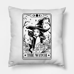 The Witch Tarot Card Pillow