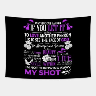 Broadway Motivational Quotes Tapestry