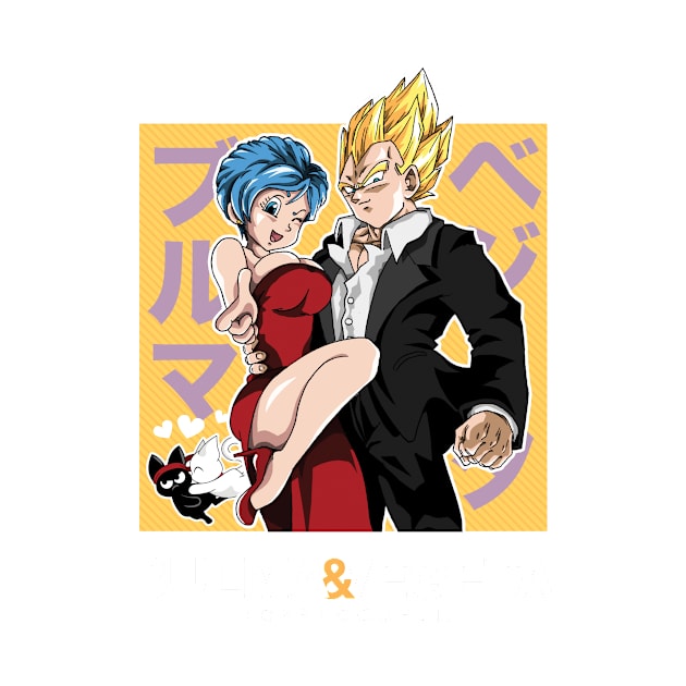 Vegeta & Bulma - Yellow by guillaumeguerillot