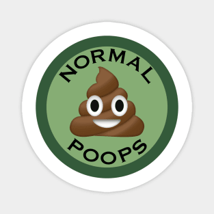 Normal Poops Badge Magnet