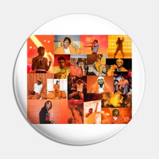 orange rap collage Pin