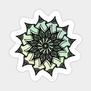 Pastel rainbow flower Magnet