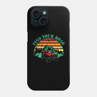 Find Your Road Unisex Retro Phone Case