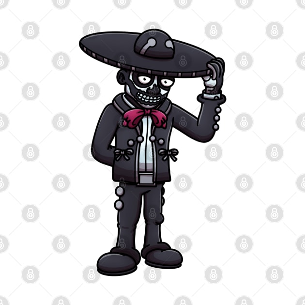 Mexican Sugar Skull Man by TheMaskedTooner