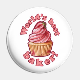 world's best baker Pin