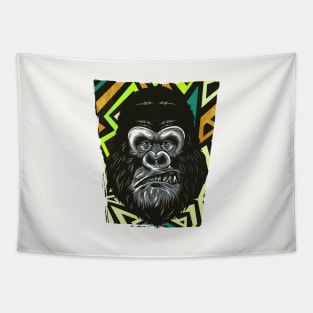 Gorilla Face Tapestry