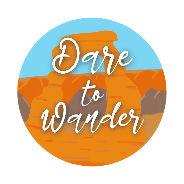 Dare to Wander by Origami Sticker Co.