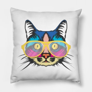 Color Cat Pillow