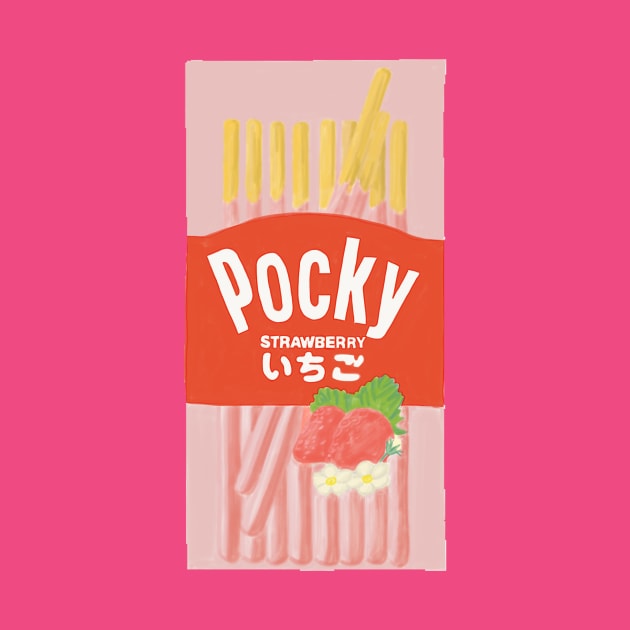 Strawberry flavor pocky by isarol