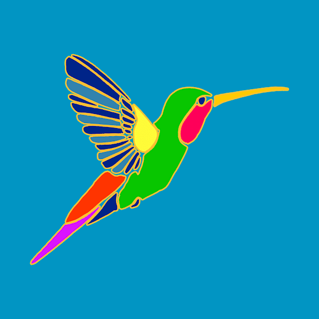 Hummingbird Art by Scarebaby