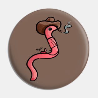 Worm Boy Pin