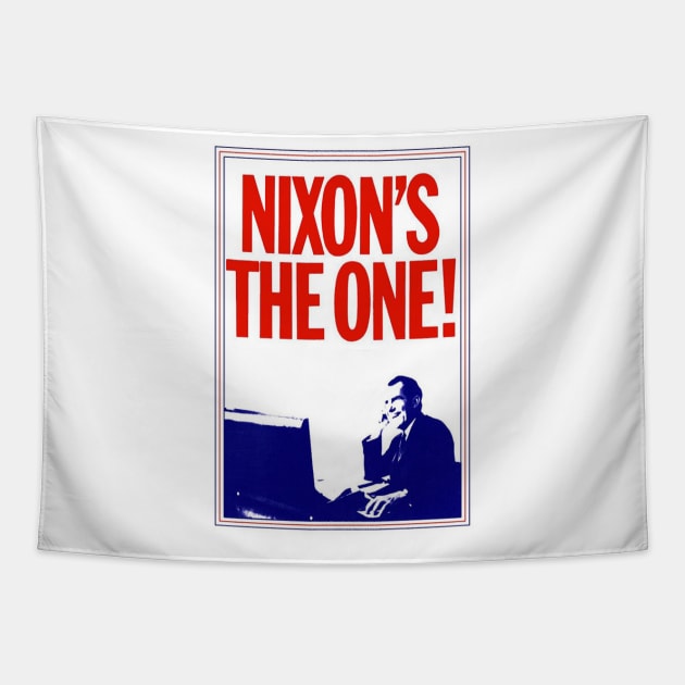 Richard Nixon Vintage Campaign Poster Tapestry by Matt's Wild Designs