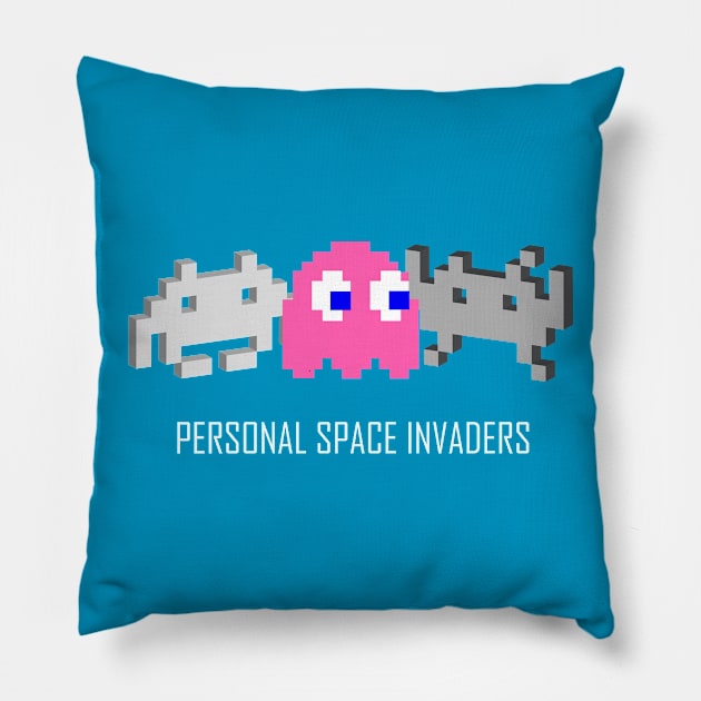 invaders II Pillow by TinkM