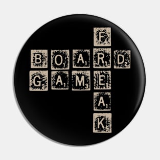 Board Game Freak - for light backgrounds Pin