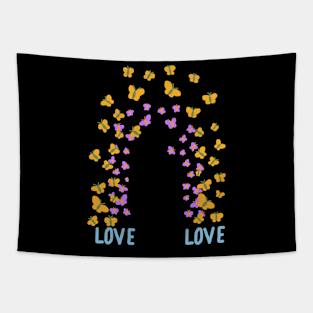 LOVE LOBE BUTTERFLIES Tapestry