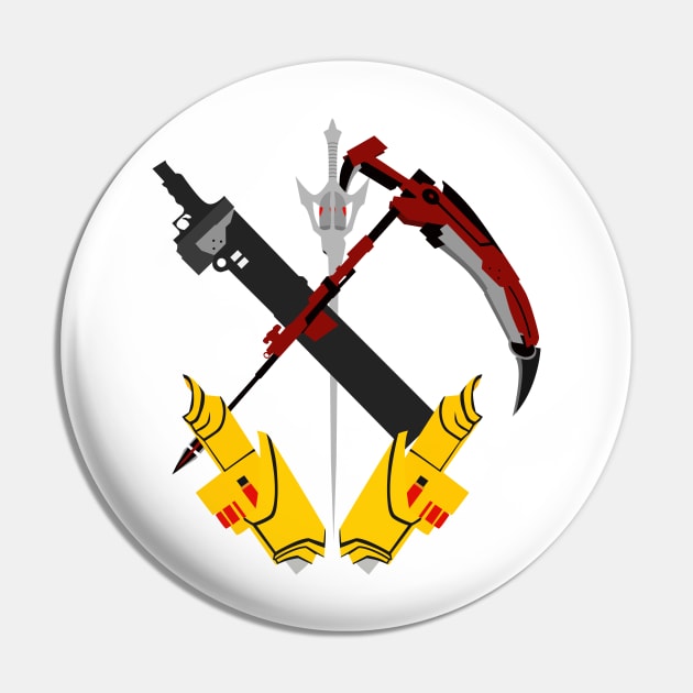 team rwby: weapons Pin by katanaballs