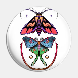 Cosmic Moths Pin