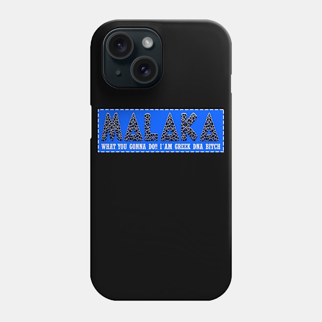 Malaka Cool Greek funny greek word Phone Case by Jakavonis