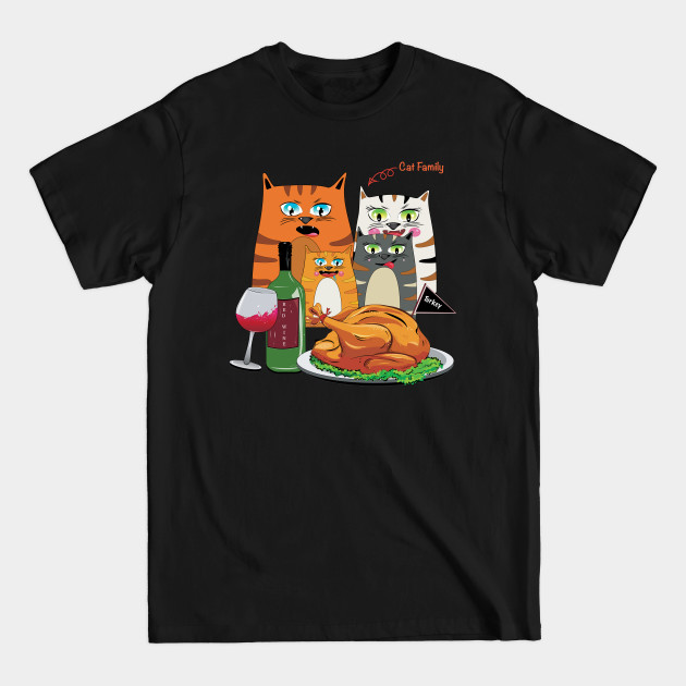 Discover WTF Wine Turkey Family - Family Thanksgiving - T-Shirt