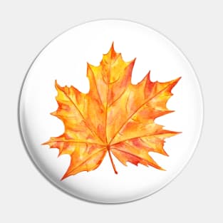 Orange leaf Pin