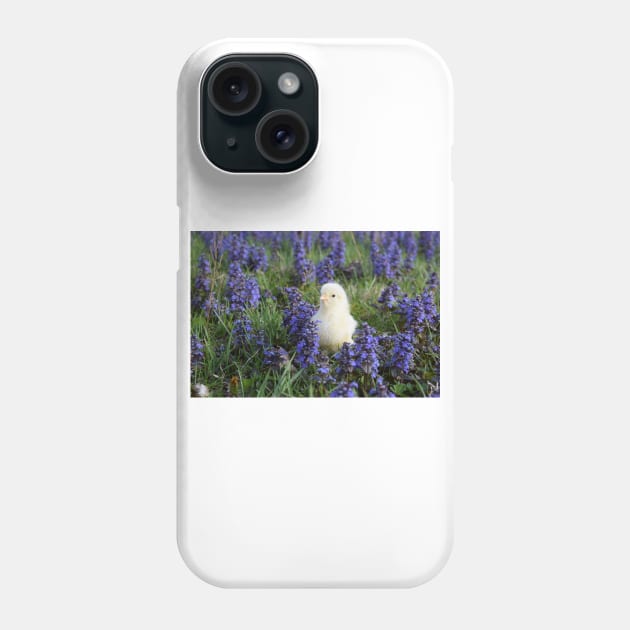 Baby Chick in Garden Phone Case by kawaii_shop