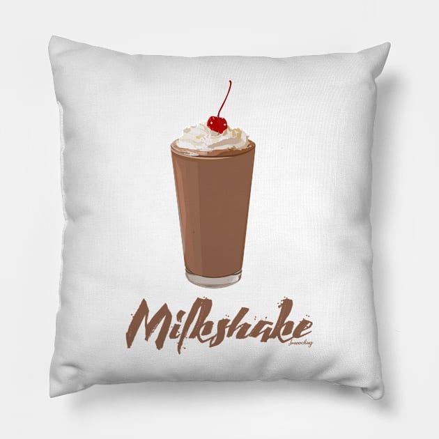 Milkshake Foodies Pillow by smoochugs