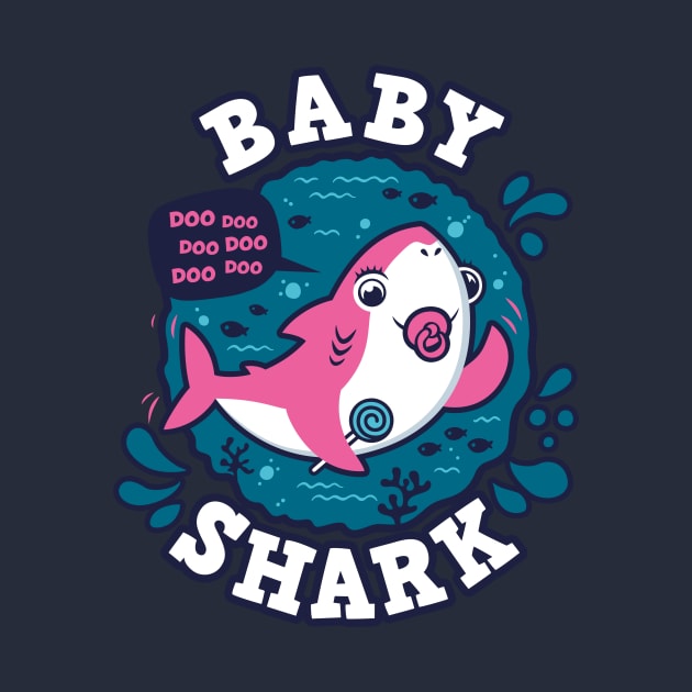 Baby Shark Girl Pacifier (trace) by Olipop