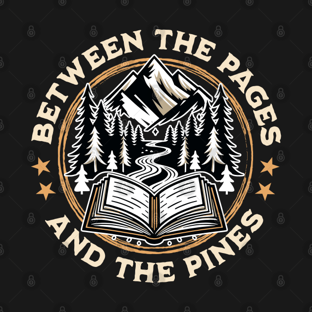 Between the Pages and the Pines Nature and Book Lover by Kraina