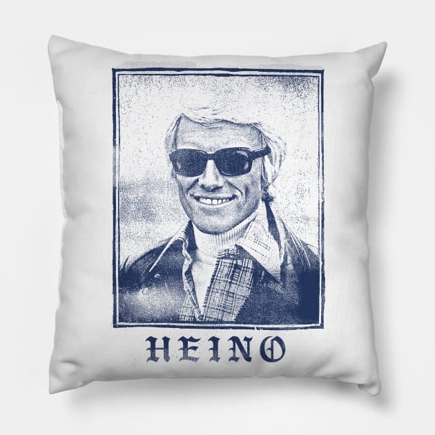 Heino ∆∆∆ Retro Punkstethic Schlager Design Pillow by DankFutura