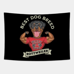 Muscular Rottweiler Best Dog Breed Tapestry