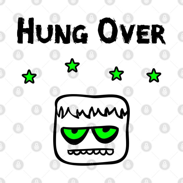 Hung Over Drinking Partying Blockhead With Stars by depravitee