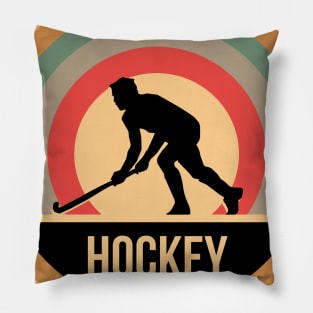 Vintage Retro Hockey Gift For Hockey Players Pillow