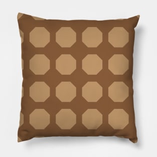 Plygon Pattern Design Brown background for patterned design Lovers Pillow