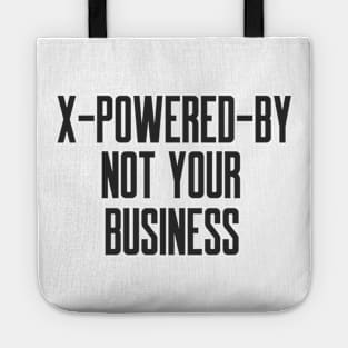 Secure Coding X-Powered-By Not Your Business Tote