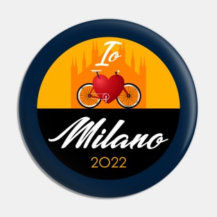 Io ❤️🚲 Milano (Yellow) Pin