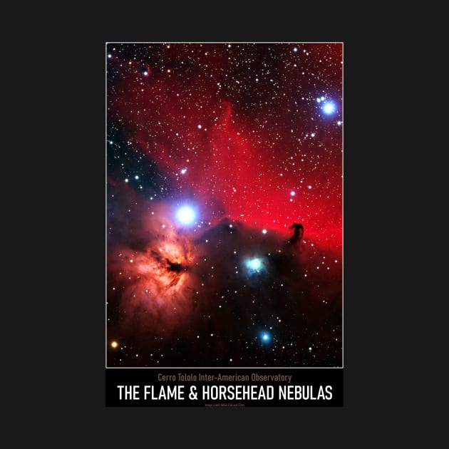 High Resolution Astronomy The Flame and Horsehead Nebulas by tiokvadrat