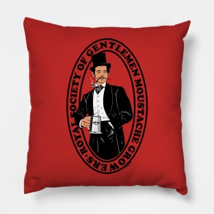 Royal Socienty of Gentleman Moustache growers Pillow